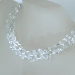 Necklace Rose Gold filled 14K - Arabesque Moonstone-Satin white - Necklace Rose Gold filled 14K - Rose Gold filled 14K